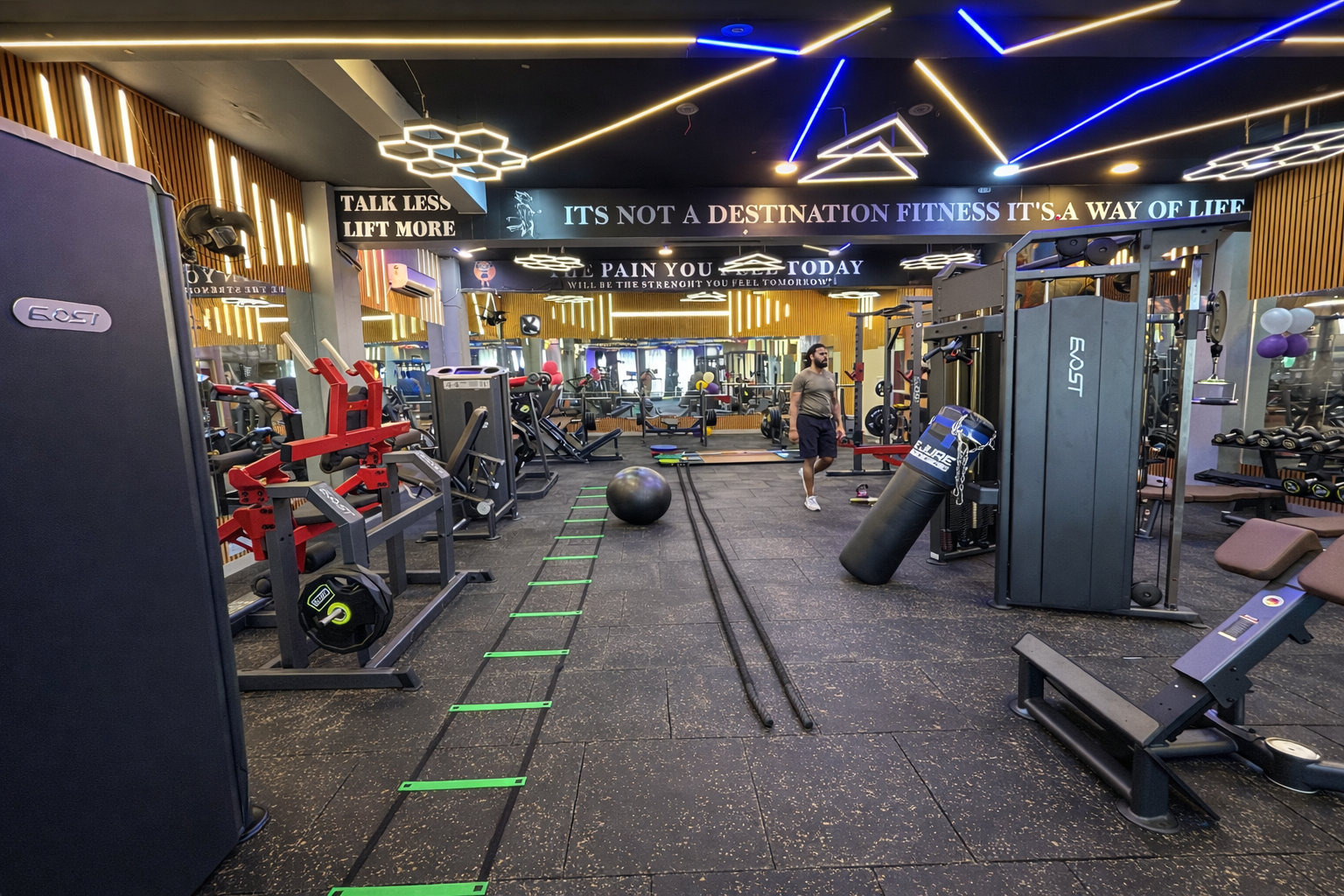Inside Ironhive Fitness Gym, Gomti Nagar, Lucknow